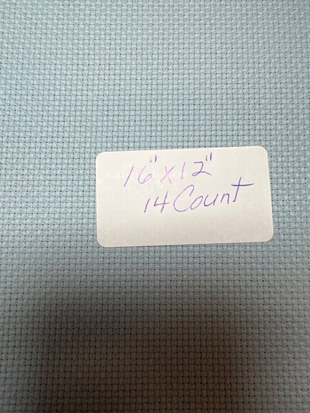 Light Blue 14-Count Aida Cross-Stitch Fabric For  Cross Stitch & Craft Projects